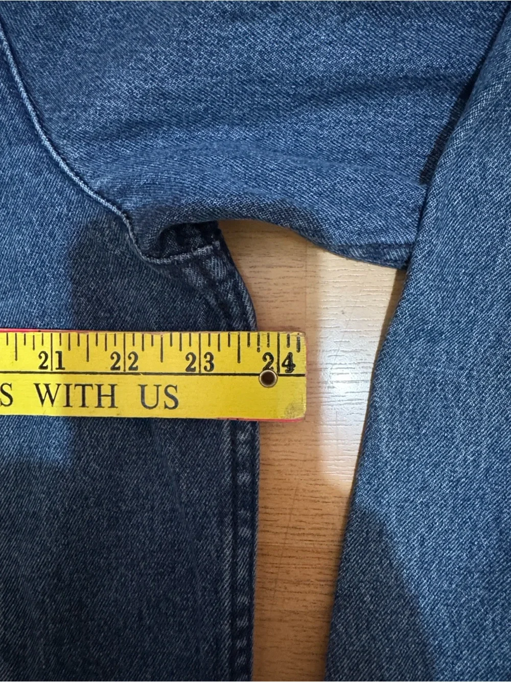 True Religion Light Blue Denim Jacket with Dark Contrast Stitching Men’s XL